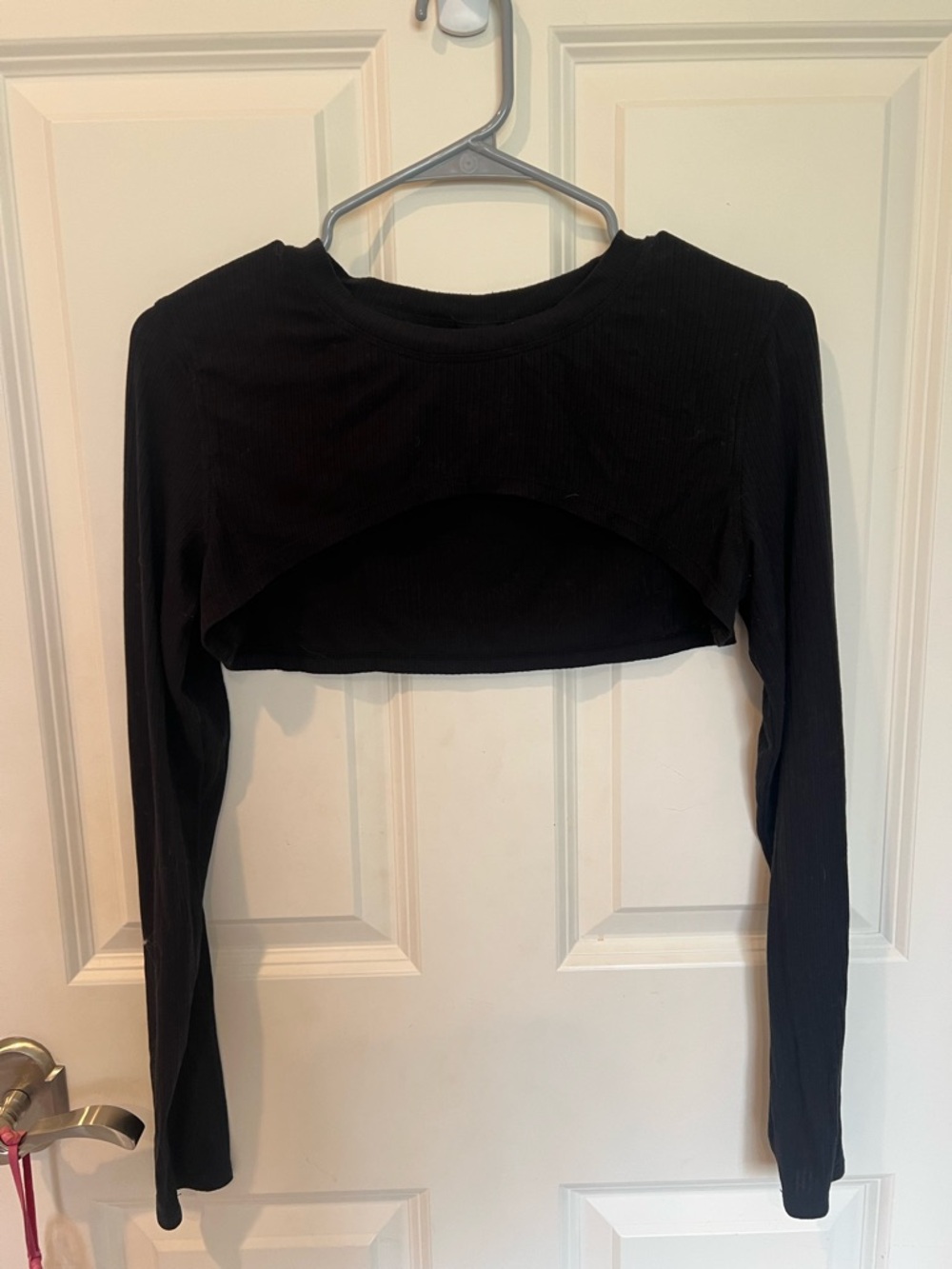 JoyLab Black Long-Sleeve Cropped Shrug